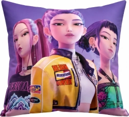 Poduszka dekoracyjna K-Pop Demon Hunters Huntrix 40 × 40 cm