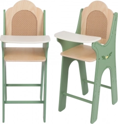 Drewniane krzesełko Vintage dla lalek