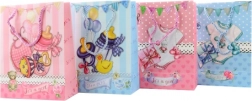 Torba prezentowa dla niemowlęcia 3D, papierowa 18 × 23 × 8 cm