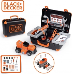 Smoby Black & Decker Walizka z narzędziami i samochodem na budowę