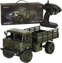 Zdalnie sterowana wojskowa ciężarówka terenowa Off-Road 4WD 1:16 RTR