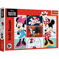 Puzzle 100 elementów Wesoła MINNIE DISNEY od Trefl