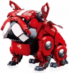 Sluban mechaniczny buldożek czerwony