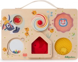 Lilliputiens drewniany panel z aktywnościami - przygoda na farmie