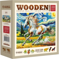 WOODEN CITY Drewniane puzzle Szybki Koń 1010 elementów