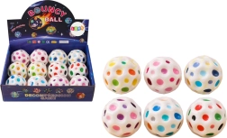 Kosmiczna piłeczka do rzucania i ściskania z wypustkami, biała 7 cm