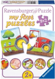 Ravensburger moje pierwsze puzzle na farmie 9×2 elementy