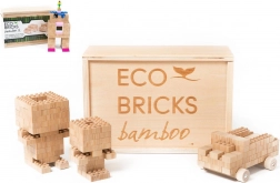 Drewniana konstrukcja 145 części w pudełku