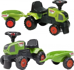 Traktor na pedały CLAAS Axos 310 Baby z przyczepą dla dzieci od 1 roku
