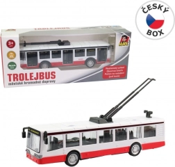 metalowy trolejbus z napędem typu pull-back 16 cm