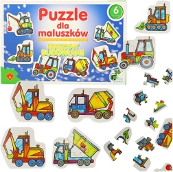 Alexander puzzle dla dzieci - maszyny budowlane 2+