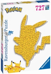 Puzzle sylwetka pikachu 727 elementów ravensburger
