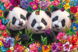 Puzzle Panda trio 200 elementów