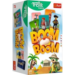 Boom Boom Rodzina Treflików – szybka gra karciana na spostrzegawczość z dzwonkiem