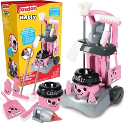 Casdon Hetty deluxe wózek do sprzątania z odkurzaczem i mopem dla dzieci