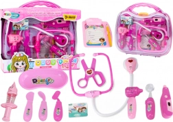 Lekarski zestaw dla małych doktorów w walizeczce – różowy, światła i dźwięki