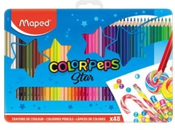 Trójkątne kredki Maped Color'Peps 48 szt. w metalowym pudełku