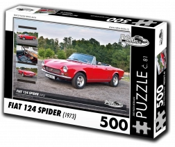 RETRO-AUTA puzzle Fiat 124 Spider (1973) – 500 elementów