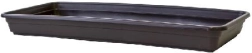 Plastowa podstawka pod skrzynkę Lobelia 50 cm brązowa