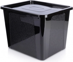 Plastowe pudełko do przechowywania z pokrywą 30 l