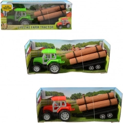 Traktor z przyczepą na napęd cierny