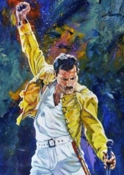 Diamentowe malowanie Freddie Mercury 30 × 40 cm