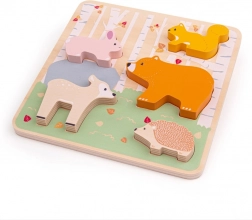 Bigjigs Baby Drewniane Puzzle Zwierzęta Leśne