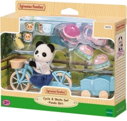 Sylvanian Families przejażdżka na rowerze z pandą Rosaliną