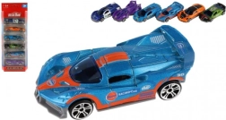 Zestaw sportowych autek 1:64, 6 szt., metal i plastik, wolnobieg
