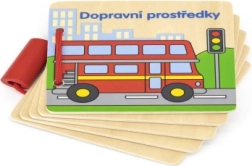 Drewniana książeczka – środki transportu (po czesku)