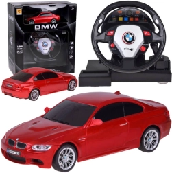 RC auto z kierownicą BMW 1:24 – sportowy zdalnie sterowany samochód
