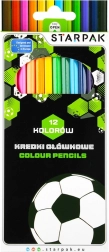 Zestaw kredek Piłka nożna 12 szt.