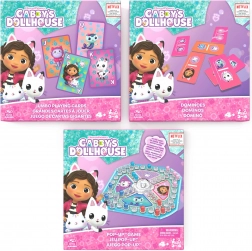 Gabby’s Dollhouse 3 w 1: domino, gra pop-up i karty jumbo