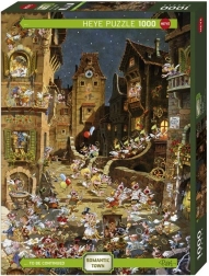 Puzzle 1000 elementów – romantyczne miasto, noc