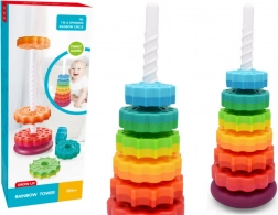 Pirana Obrotowa Wieża Układanka Tęcza 6 Elementów