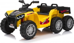 Żółty sportowy dziecięcy quad TX ATV