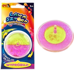 Magiczny spinner Lawa Sztorm zielono‑różowy