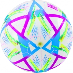 Gumowa piłka fioletowa z wyrazistymi wzorami 24 cm