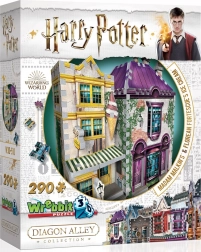 WREBBIT 3D puzzle HARRY POTTER: Madam Malkin i lodziarnia Floreana Fortescue – 290 elementów