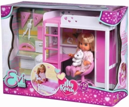 Evi Love mój pokój – łóżko piętrowe z biurkiem i akcesoriami