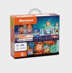 Klocki Mini Waffle – stacja benzynowa, 148 elementów