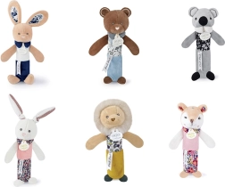 Dziecięca grzechotka piszcząca z motywem zwierzątek