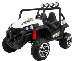 Terenowe auto dla dzieci Grand Buggy 4x4 Lift z pilotem, radiem MP3 i światłami LED – białe