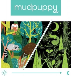 Mudpuppy - puzzle Świecą w Ciemności Świat leśny 100 elementów