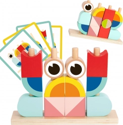 drewniane przestrzenne klocki konstrukcyjne krab