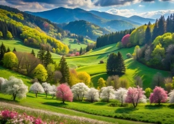 Układanka Wiosenny Spacer 500 elementów