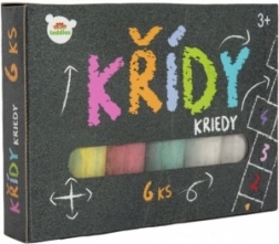 Kolorowe kredy na chodnik w pudełku