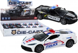 Metalowy policyjny samochodzik 1:32 z napędem