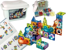 Kulodrom Podświetlany tor wyścigowy Magnetyczny 75 elementów