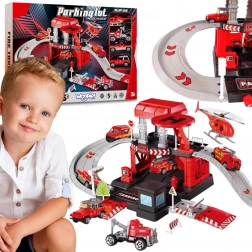 Woopie Strażacki parking z ratunkowym garażem, 43 elementy